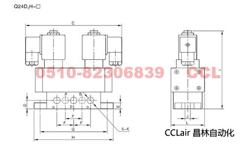 Q24HD-10 Q24HD2-10 Q24HD-15 Q24HD2-15 滑板式換向閥